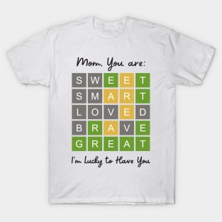 Cute Word Game for Mothers Day T-Shirt